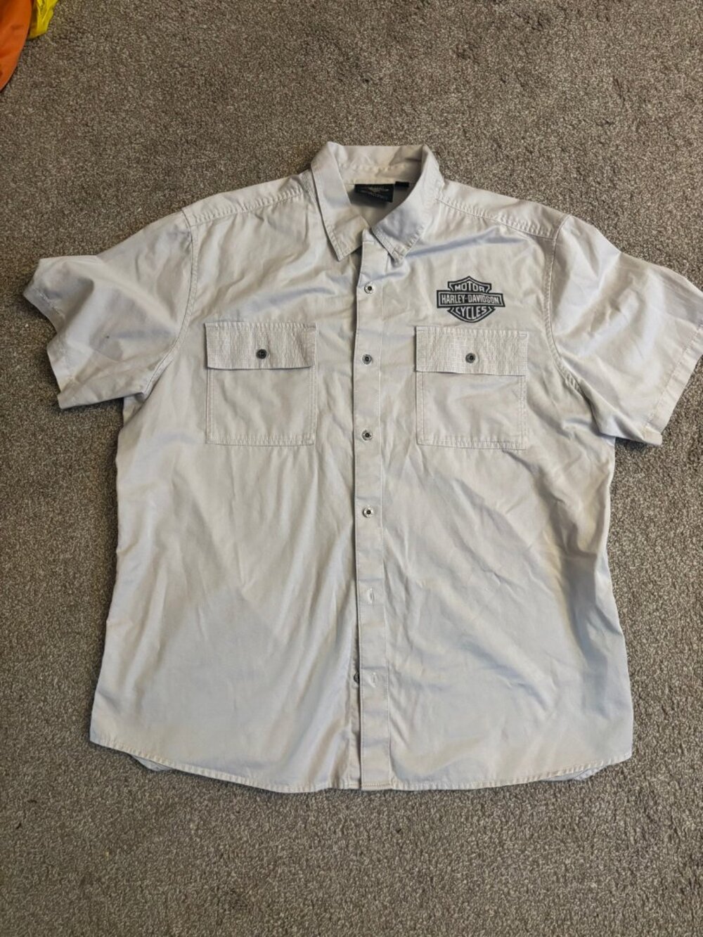 Harley-Davidson MotorClothes Button-Up Shirt 2XL Embroidered Logo